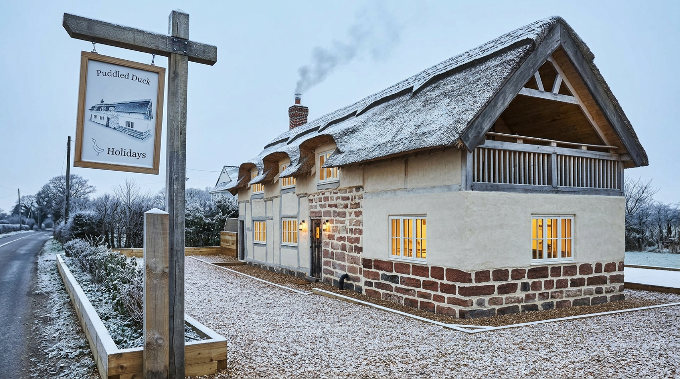Puddled Duck Cottage in Winter